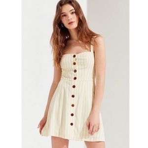 Capulet yellow striped mini dress